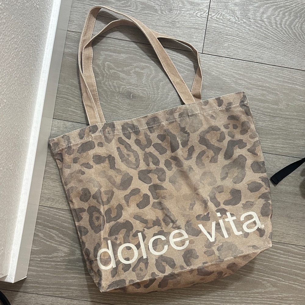 Dolce Vita Beige Leopard Tote
